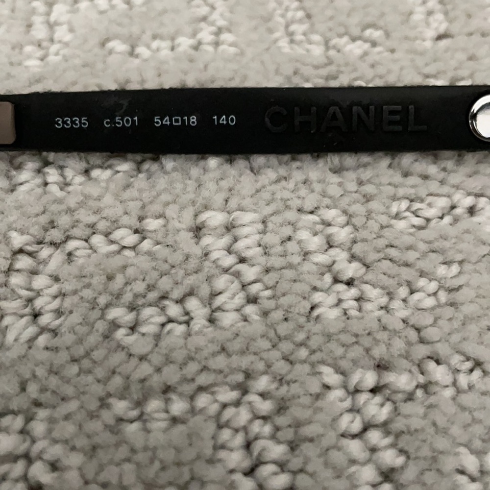 New, Chanel Black Cat Eye Glasses Style 3335, Quilted Arms with Case - Picture 8 of 12